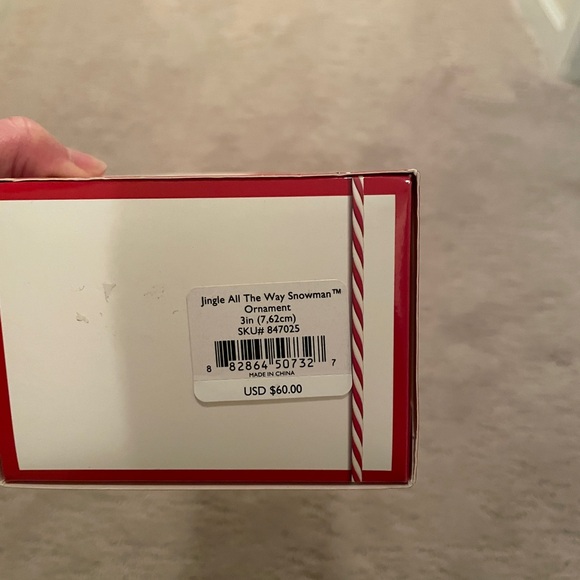 NWT Lenox “Jingle all the way” snowman ornament - Picture 2 of 3